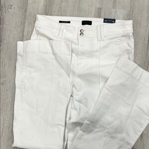 Talbots White Flare Jean